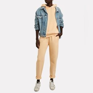 A.L.C. Loungewear Set: Sonia Sweatshirt and Roger cotton jogger in orange